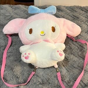 Sanrio Pink and Blue My Melody Plush Backpack